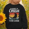Ready Crush Third 3rd Grade Dinosaur Back To School Boys Graphic Toddler Sweatshirt