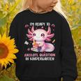 Ready To Kindergarten Axolotl Questions Back To School Girls Graphic Toddler Sweatshirt Ready To Kindergarten Axolotl Questions Back To School Girls Graphic Toddler Sweatshirt