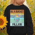 Retro Be A Bucket Filler Shirt Back To School Shirt Graphic Toddler Sweatshirt Retro Be A Bucket Filler Shirt Back To School Shirt Graphic Toddler Sweatshirt