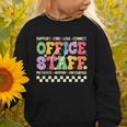 Retro Groovy Office Staff Life Flowers Back To School Graphic Toddler Sweatshirt Retro Groovy Office Staff Life Flowers Back To School Graphic Toddler Sweatshirt