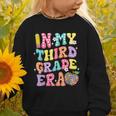 Retro Groovy In My Third Grade Era First Day Back To School Graphic Toddler Sweatshirt Retro Groovy In My Third Grade Era First Day Back To School Graphic Toddler Sweatshirt