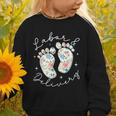 Retro Wildflowers Labor And Delivery Nurse Back To School Graphic Toddler Sweatshirt
