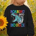 Roaring Into 2Nd Grade DinosaurRex Back To School Graphic Toddler Sweatshirt Roaring Into 2Nd Grade DinosaurRex Back To School Graphic Toddler Sweatshirt