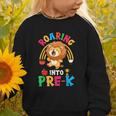 Roaring Into Pre-Kindergarten Lion Pre K Back To School Graphic Toddler Sweatshirt Roaring Into Pre-Kindergarten Lion Pre K Back To School Graphic Toddler Sweatshirt