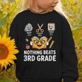 Rock Scissor Paper Nothing Beats 3rd Grade Back To School Graphic Toddler Sweatshirt