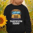 School Bus Driver Back To School Transportation Squad Graphic Toddler Sweatshirt School Bus Driver Back To School Transportation Squad Graphic Toddler Sweatshirt