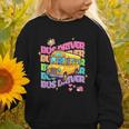 School Bus Driver Groovy Retro Back To School Graphic Toddler Sweatshirt