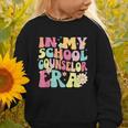 In My School Counselor Era Retro Back To School Counseling Graphic Toddler Sweatshirt