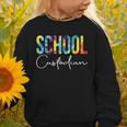 School Custodian Tie Dye Back To School For Women For Work Graphic Toddler Sweatshirt School Custodian Tie Dye Back To School For Women For Work Graphic Toddler Sweatshirt