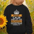 School Registry Student Enrollment Back To School Registrar Graphic Toddler Sweatshirt School Registry Student Enrollment Back To School Registrar Graphic Toddler Sweatshirt