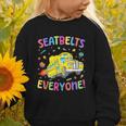 Seatbelt School Bus Driver Everyone Back To School Graphic Toddler Sweatshirt Seatbelt School Bus Driver Everyone Back To School Graphic Toddler Sweatshirt