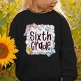 Sixth Grade Back To School For Girls Pink Notebook Graphic Toddler Sweatshirt Sixth Grade Back To School For Girls Pink Notebook Graphic Toddler Sweatshirt