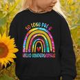 So Long Pre-K Hello Kindergarten Rainbow Back To School Graphic Toddler Sweatshirt