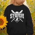 Storm Baseball Back To School Spirit Graphic Toddler Sweatshirt Storm Baseball Back To School Spirit Graphic Toddler Sweatshirt
