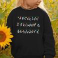 Stranger Wall Alphabet Lights Spooky Back To School Graphic Toddler Sweatshirt Stranger Wall Alphabet Lights Spooky Back To School Graphic Toddler Sweatshirt