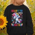 Student Back To School Math Squad Kids Girls Smarter Unicorn Graphic Toddler Sweatshirt