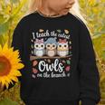Teaching Owls On The Branch Back To School Graphic Toddler Sweatshirt
