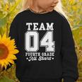 Team 4th Grade All-Stars Back To School Sports Jersey Graphic Toddler Sweatshirt