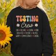 Testing Crew Appreciation Week Back To School Graphic Toddler Sweatshirt Testing Crew Appreciation Week Back To School Graphic Toddler Sweatshirt