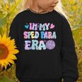 Tie Dye Leopard Back To School In My Sped Para Era Graphic Toddler Sweatshirt