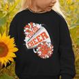 Tigers Cheerleading Back To School Cheer Team Spirit Orange Graphic Toddler Sweatshirt Tigers Cheerleading Back To School Cheer Team Spirit Orange Graphic Toddler Sweatshirt