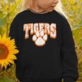 Tigers School Spirit Back To School O Graphic Toddler Sweatshirt Tigers School Spirit Back To School O Graphic Toddler Sweatshirt