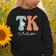 TK Crew Groovy Women Appreciation Day Hello Back To School Graphic Toddler Sweatshirt