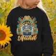 Transportation Squad Retro Bus Aide Back To School Matching Graphic Toddler Sweatshirt