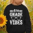 Vintage Fourth 4TH Grade Vibes Back To School First Day Kids Graphic Toddler Sweatshirt Vintage Fourth 4TH Grade Vibes Back To School First Day Kids Graphic Toddler Sweatshirt