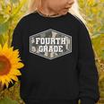 Vintage Fourth Grade Old Camo Back To School Boys 4th Grade Graphic Toddler Sweatshirt Vintage Fourth Grade Old Camo Back To School Boys 4th Grade Graphic Toddler Sweatshirt