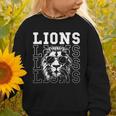 Vintage Lions School Spirit Fan Team Back To School Graphic Toddler Sweatshirt Vintage Lions School Spirit Fan Team Back To School Graphic Toddler Sweatshirt