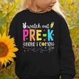 Watch Out Pre-K Here I Come Back To School Boys Girls Kids Graphic Toddler Sweatshirt Watch Out Pre-K Here I Come Back To School Boys Girls Kids Graphic Toddler Sweatshirt