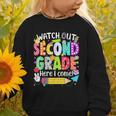 Watch Out Second Grade Here I Come Back To School Boys Girls Graphic Toddler Sweatshirt Watch Out Second Grade Here I Come Back To School Boys Girls Graphic Toddler Sweatshirt