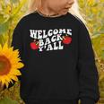 Welcome Back To School Happy First Day Of School 2025 2026 Graphic Toddler Sweatshirt Welcome Back To School Happy First Day Of School 2025 2026 Graphic Toddler Sweatshirt