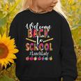 Welcome Back To School Lunch Lady Leopard On First Day Of School Graphic Toddler Sweatshirt Welcome Back To School Lunch Lady Leopard On First Day Of School Graphic Toddler Sweatshirt