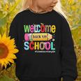 Welcome Back To School School Secretary Life Leopard Graphic Toddler Sweatshirt Welcome Back To School School Secretary Life Leopard Graphic Toddler Sweatshirt