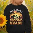 Wild About Second Grade Zoo Animals Back To School Safari Graphic Toddler Sweatshirt Wild About Second Grade Zoo Animals Back To School Safari Graphic Toddler Sweatshirt