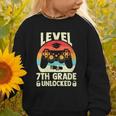 Women's Level 7th Grade Unlocked Back To School 7th Grade Boys Graphic Toddler Sweatshirt