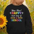 Woo-Hoo Happy Last Day Of School Fun Back To School Graphic Toddler Sweatshirt Woo-Hoo Happy Last Day Of School Fun Back To School Graphic Toddler Sweatshirt