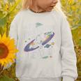 Back To School To Kindergarten And Beyond Astronaut In Space Premium Tri-Blend Graphic Toddler Sweatshirt
