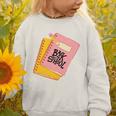 Back To School Notebook And Pencil Graphic Design Premium Tri-Blend Graphic Toddler Sweatshirt Back To School Notebook And Pencil Graphic Design Premium Tri-Blend Graphic Toddler Sweatshirt