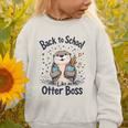 Back To School Like An Otter Boss Cute First Day Of School Graphic Toddler Sweatshirt