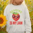 Back To School Reading Is My Jam School Librarian Premium Tri-Blend Graphic Toddler Sweatshirt