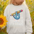 Back To School Seventh Grade Sloth Hanging Out In 7th Grade Performance Graphic Toddler Sweatshirt