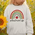 Bus Driver Rainbow Appreciation Day Hello Back To School Graphic Toddler Sweatshirt