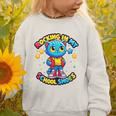 Cat Rocking In My School Shoes Fun Back To School Kids Boys Premium Tri-Blend Graphic Toddler Sweatshirt