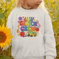 Crayon Crew Cute Back To School Vibes Student Graphic Toddler Sweatshirt