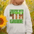 Creepin’ Into 4th Grade Kids Boy Gamer Pixel Back To School Performance Graphic Toddler Sweatshirt