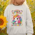 Crush First Grade Girls Back To School Unicorn First Day Graphic Toddler Sweatshirt