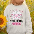 Cute 2nd Grade Vibes Cat Kitten Lover Back To School Girls Graphic Toddler Sweatshirt Cute 2nd Grade Vibes Cat Kitten Lover Back To School Girls Graphic Toddler Sweatshirt